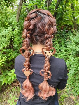 オックスフォード(OXFORD) ツインハート編みおろし