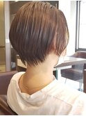 #ハンサムショート#センターパート#シャープなショート