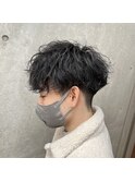 前下がりツイスパマッシュ無造作ヘア簡単スタイリング