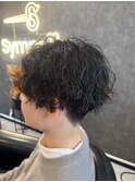 ツイストスパイラル/メンズパーマ/前下がり