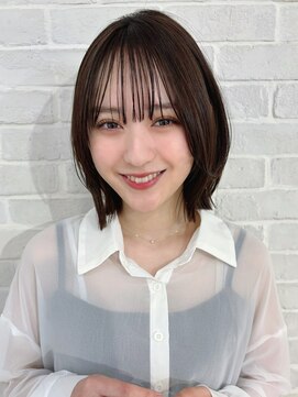 リコバイアフロート(riko by afloat) レイヤーカット/アースカラー/耳掛け/フェミニン[stylist竹田]