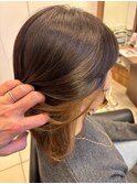 大人ロング髪質改善インナーカラー