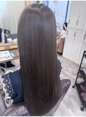 極上髪質改善/美髪ストレート/スモーキーベージュ