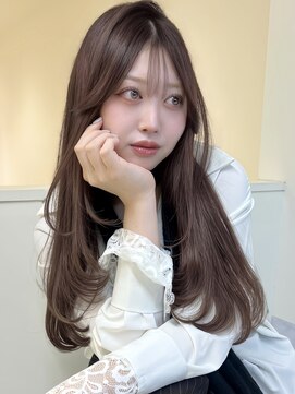 アイトーキョーエス 渋谷(AI TOKYO S) オリーブグレージュ透明感韓国くびれ巻き顔まわりレイヤー前髪