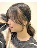 小顔可愛いレイヤーカット×アッシュカラー10代20代30代