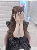 あみこみハーフツインテール