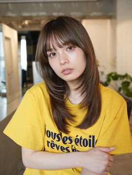 ラヴィズム 長岡店(LUVISM) 韓国/顔周りレイヤー/ダブルカラー/ベージュ/前髪新潟長岡宮関