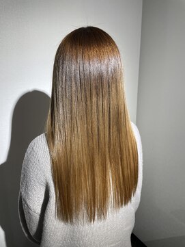 アローズ 久留米店(arose) 耳かけ大人かわいいモーヴカラー艶カラー30代40代50代