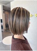 切りっぱなしバレイヤージュ