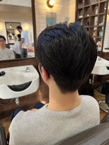 アンカー(ANCHOR) MEN’S HAIR/サーフカール/刈り上げセンターパート/印西市