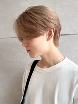 メンズサロンオー 宮崎(Men's salon O.)&nbsp;ブリーチ ダブルカラー ベージュカラー マッシュ 韓国ヘア 20代