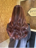 ヘアデザイン プティパ(Hair Design petit-pas)&nbsp;ピンクのハイライトカラー♪