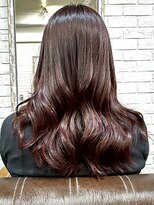 リコ 池袋東口店(Liko)&nbsp;艶感 暖色カラー ロングヘア ウェーブ 巻き髪 大人可愛い