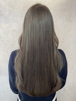クララジャパン ヒノデ(CLALA JAPAN Hinode) 髪質改善カラー 艶カラー アッシュブラウン ベージュ ロング