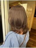 ブリーチ一回で出来るミルクティーカラー