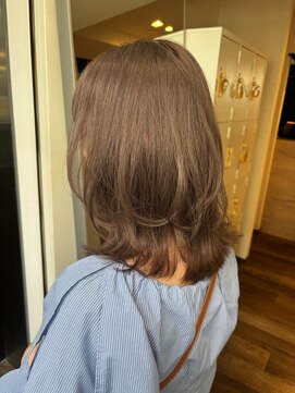 ブレス ヘアアンドスパ 湘南台(bless hair spa) ブリーチ一回で出来るミルクティーカラー