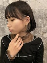 Rellow 大井町【リロウ】大人女性向けサロン/髪質改善/ショートボブ/レイヤーカット&nbsp;ニュアンスモードなコンパクトボブ