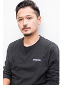 ビジネス流行モテ髪サイドパート黒髪アップバングイケメン七三