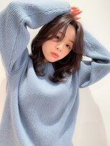 マイラ 銀座(myla)&nbsp;【田村】大人可愛い小顔モテ髪黒髮エアリーミディ20代30代40代