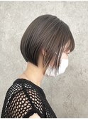 丸みショートボブ/ショートヘア/イルミナカラー/前髪あり[調布]