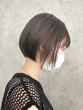 エリマ 調布(elima) 丸みショートボブ/ショートヘア/イルミナカラー/前髪あり[調布]
