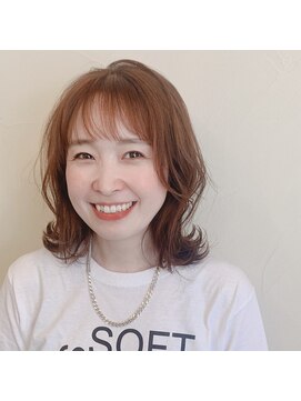 ファヴォリ(favori) 【favori 自由が丘】オレンジベージュ×薄めバング