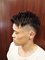 ヒロギンザ 新橋日比谷口店(HIRO GINZA) スパイキーフェードパーマ 新橋 理容室 床屋 日比谷 内幸町