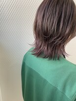 サロンドフィール 永山店(Salon de feel) ミディアム×レイヤー×ピンク