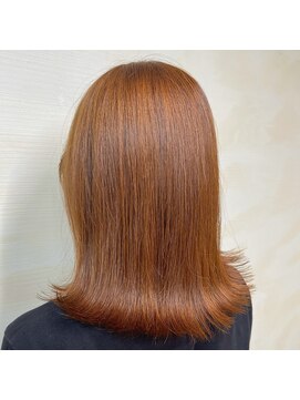 アンククロス 表参道(ANKH CROSS) ブリーチ1回ブラッドオレンジカラー