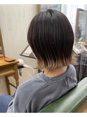 ◎20代30代40代デザインカラーグラデーションブリーチ小顔外ハネ