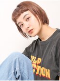 大人可愛い小顔美髪ツヤ髪テラコッヘア短め前髪A5