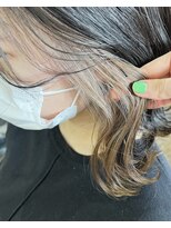 ヘアメイクエイト 丸山店(hair make No.8) << 担当 : AYAKA >> インナーカラー ×クリーミーベージュ