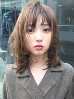 クオン 伊勢崎(QUON.)&nbsp;斜めバング/グレージュカラー/デザインカラー/シルキーベージュ