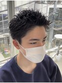 スパイキーショート原宿メンズショートヘアフェード短髪刈り上げ