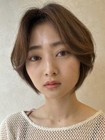 ロンドブルーム 天神大名店(Lond Bloom) ミルクティベージュカラーミニボブ大人ショートボブショート