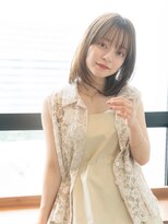 イオ 本厚木(io)&nbsp;レイヤーボブ似合わせカットワイドバングイメチェン小顔