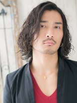 モッズヘア メン 新所沢店(mod's hair men)&nbsp;大人ワイルドツイストパーマで黒髪ミディアムスタイルa新所沢