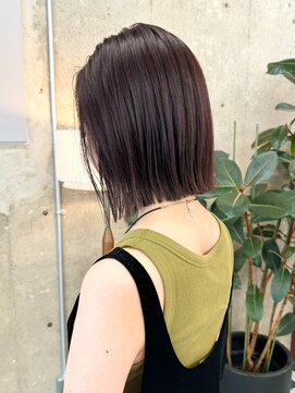 ノエ(noe) 切りっぱなしボブ×透明感カラーY58