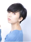 20代30代40代小顔ハンサムショートアッシュブルーブラック