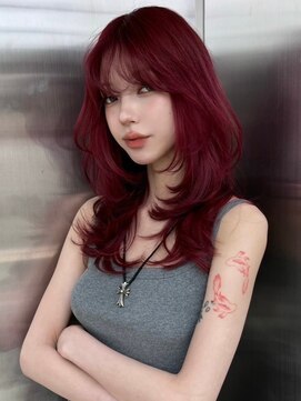 レディアル 渋谷(REDEAL) ワンホンヘア/韓国ヘア/ウルフ/前髪[レイヤーカット/渋谷]