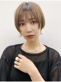 外ハネボブ☆ブリーチなしダブルカラー×韓国レイヤー/名古屋栄
