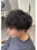 波巻きパーマ