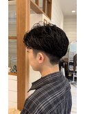 渋谷/フェザーパーマ/ブルーブラック/モテ髪/立体感