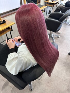 アフェクト 上大岡(affect) ブリーチカラー/チェリーピンク/ロング/ハイトーン/上大岡