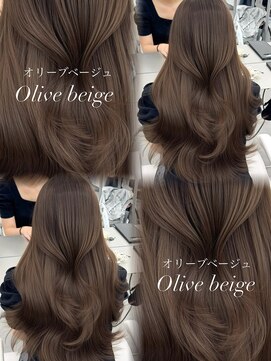アマトウキョウスマートサロン(AMA TOKYO×Smart Salon) 韓国ヘア　透明感カラー　オリーブベージュ