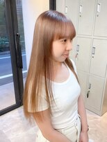 フラム 渋谷(flamme)&nbsp;◯ブリーチ1回でつくるミルクティーベージュ