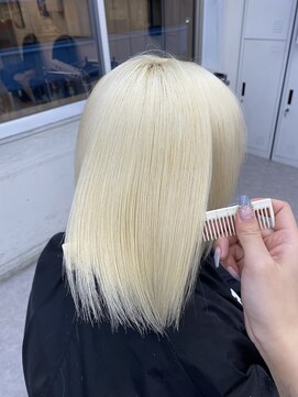 ペレ 渋谷(PELE) くびれヘア/アプリコットオレンジ/夏のヘアアレンジ/渋谷