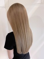 アイティー バイ アルバム 中野店(IT by ALBUM)&nbsp;ロングミルクティーおくれ毛オリーブベージュ_ba362081