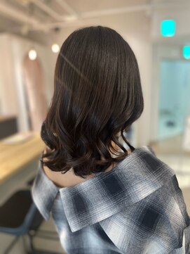スティル ヘアアンドアイラッシュ(STILL hair&eyelash) 【森】ミディアム×オリーブグレー