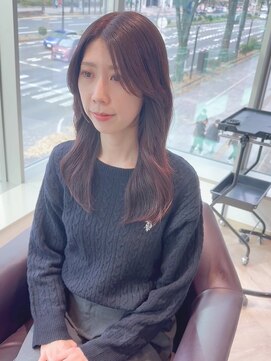 ファースト 仙台店(first) 韓国ハッシュカット×チェリーピンク